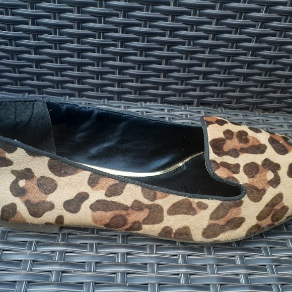 Metallic toe Leopard print Jessica Simpson flats Size 10 - Picture 10 of 10